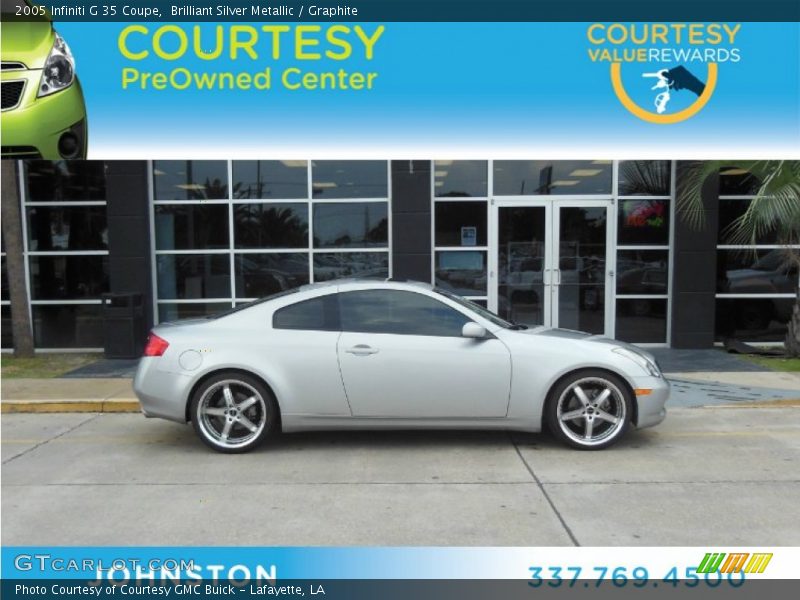 Brilliant Silver Metallic / Graphite 2005 Infiniti G 35 Coupe