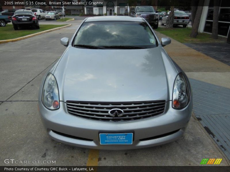 Brilliant Silver Metallic / Graphite 2005 Infiniti G 35 Coupe