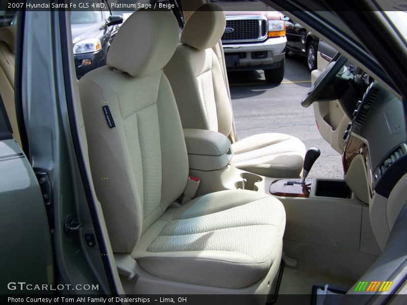 Platinum Sage / Beige 2007 Hyundai Santa Fe GLS 4WD