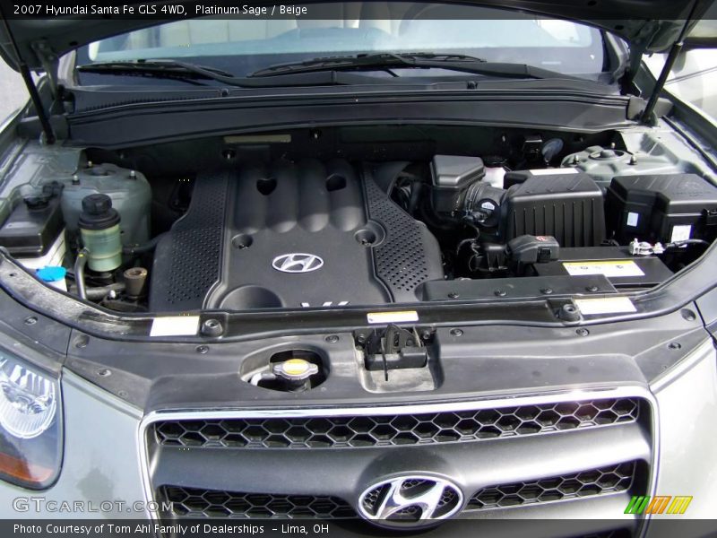 Platinum Sage / Beige 2007 Hyundai Santa Fe GLS 4WD
