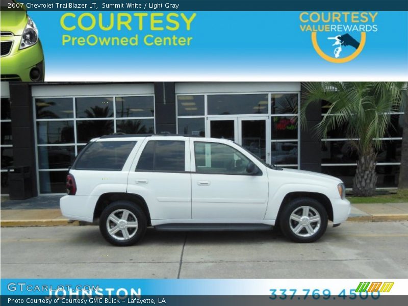 Summit White / Light Gray 2007 Chevrolet TrailBlazer LT