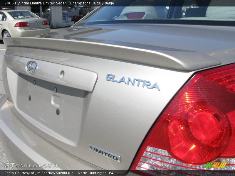 Champagne Beige / Beige 2006 Hyundai Elantra Limited Sedan