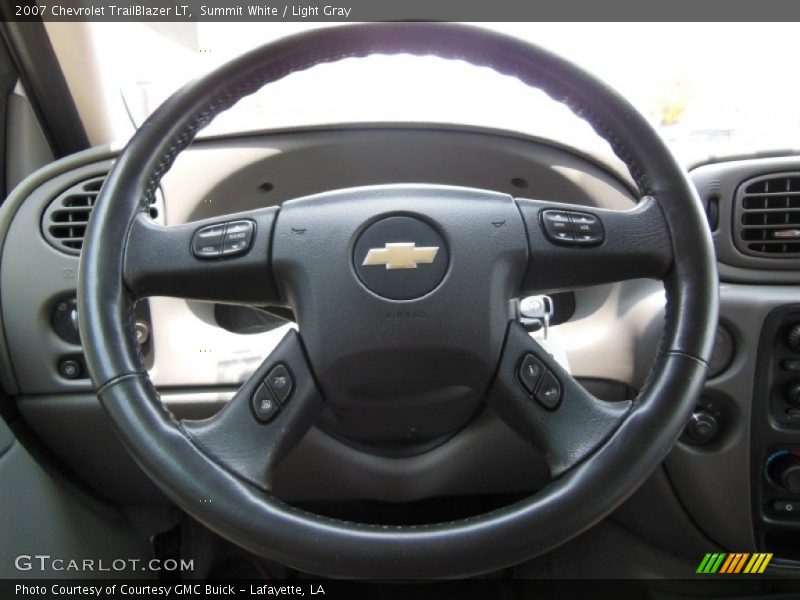 Summit White / Light Gray 2007 Chevrolet TrailBlazer LT