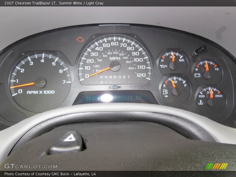 Summit White / Light Gray 2007 Chevrolet TrailBlazer LT
