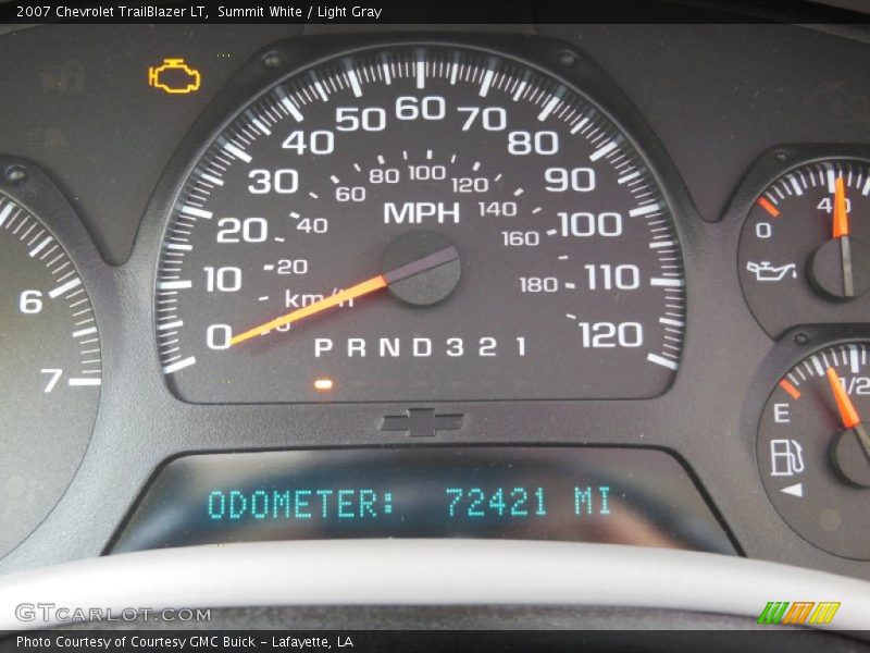 Summit White / Light Gray 2007 Chevrolet TrailBlazer LT