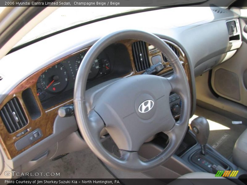 Champagne Beige / Beige 2006 Hyundai Elantra Limited Sedan