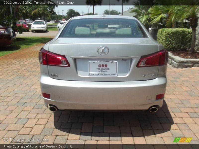 Tungsten Pearl / Light Gray 2011 Lexus IS 250