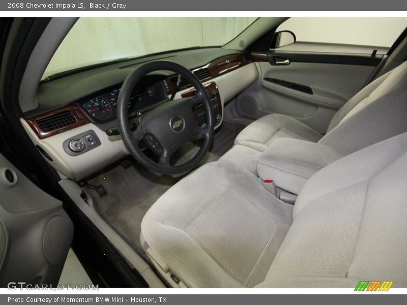 Black / Gray 2008 Chevrolet Impala LS