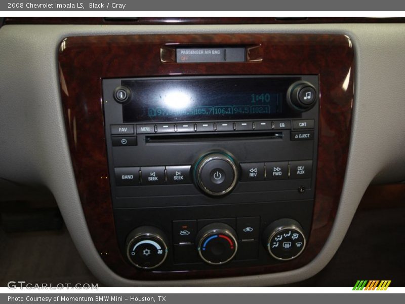 Black / Gray 2008 Chevrolet Impala LS
