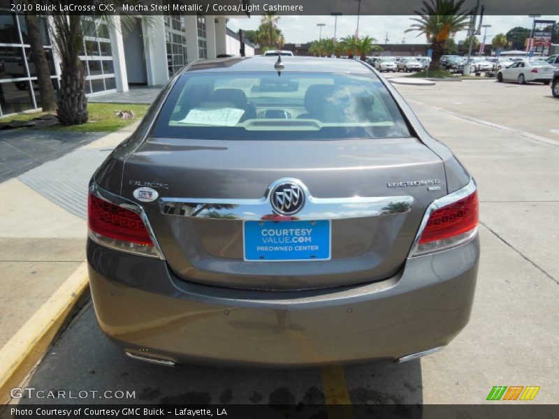 Mocha Steel Metallic / Cocoa/Light Cashmere 2010 Buick LaCrosse CXS