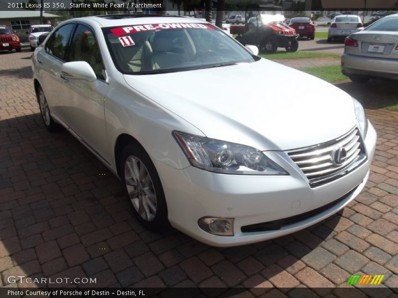 Starfire White Pearl / Parchment 2011 Lexus ES 350