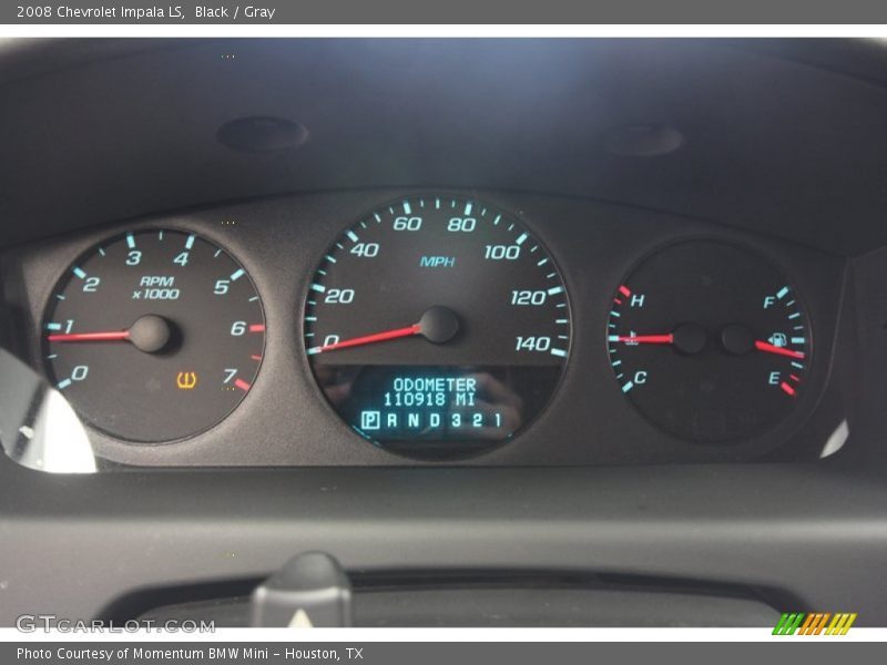 Black / Gray 2008 Chevrolet Impala LS
