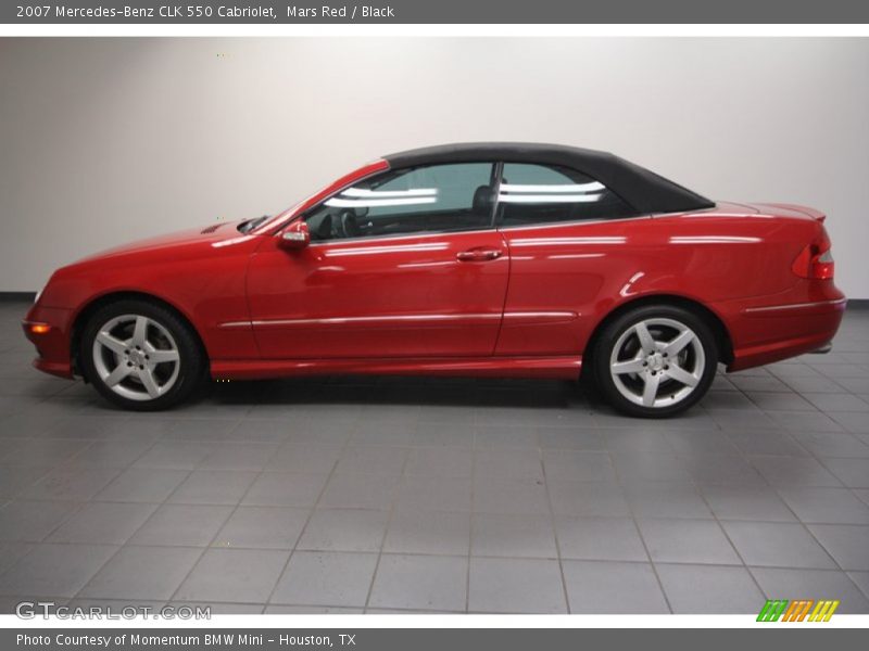 Mars Red / Black 2007 Mercedes-Benz CLK 550 Cabriolet