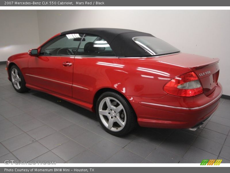 Mars Red / Black 2007 Mercedes-Benz CLK 550 Cabriolet