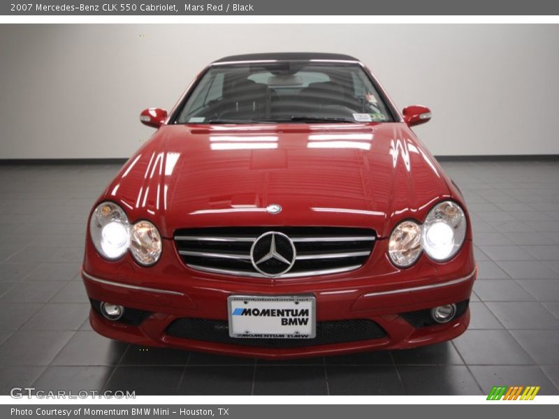 Mars Red / Black 2007 Mercedes-Benz CLK 550 Cabriolet
