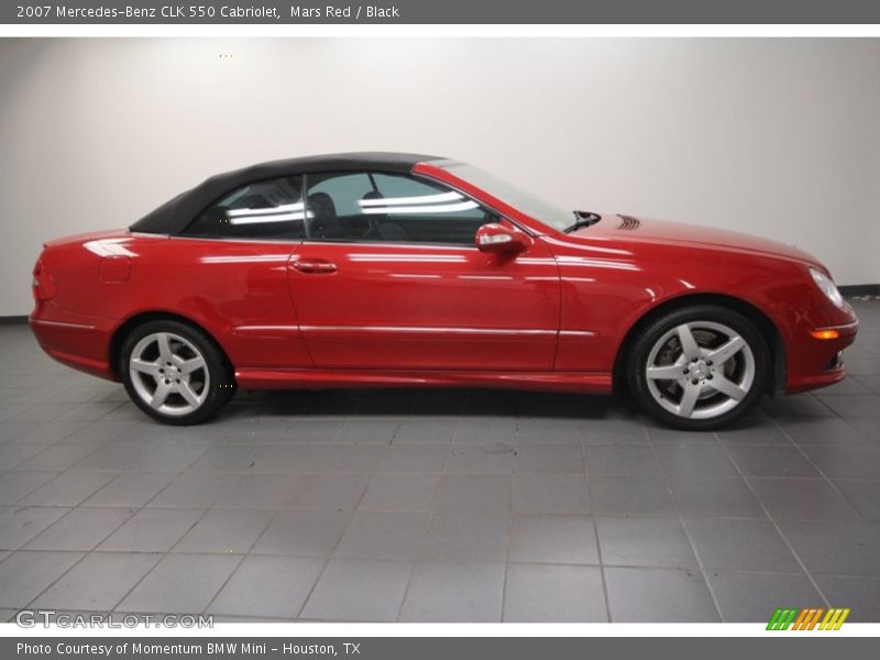 Mars Red / Black 2007 Mercedes-Benz CLK 550 Cabriolet
