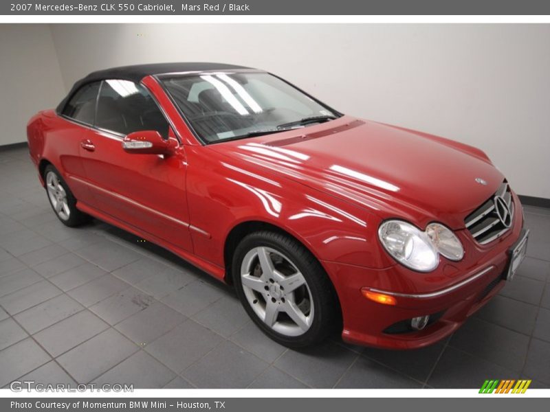 Mars Red / Black 2007 Mercedes-Benz CLK 550 Cabriolet