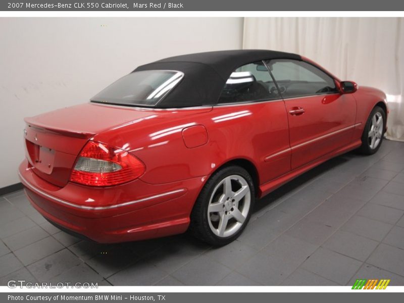 Mars Red / Black 2007 Mercedes-Benz CLK 550 Cabriolet