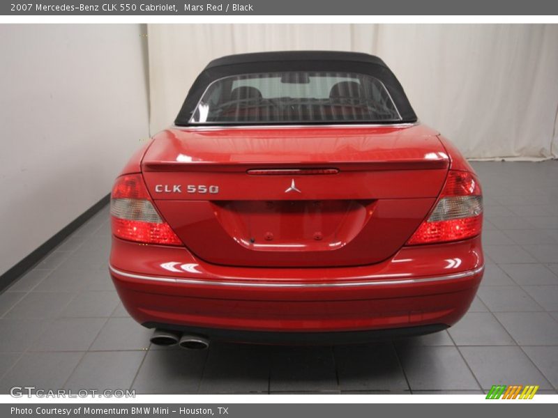 Mars Red / Black 2007 Mercedes-Benz CLK 550 Cabriolet