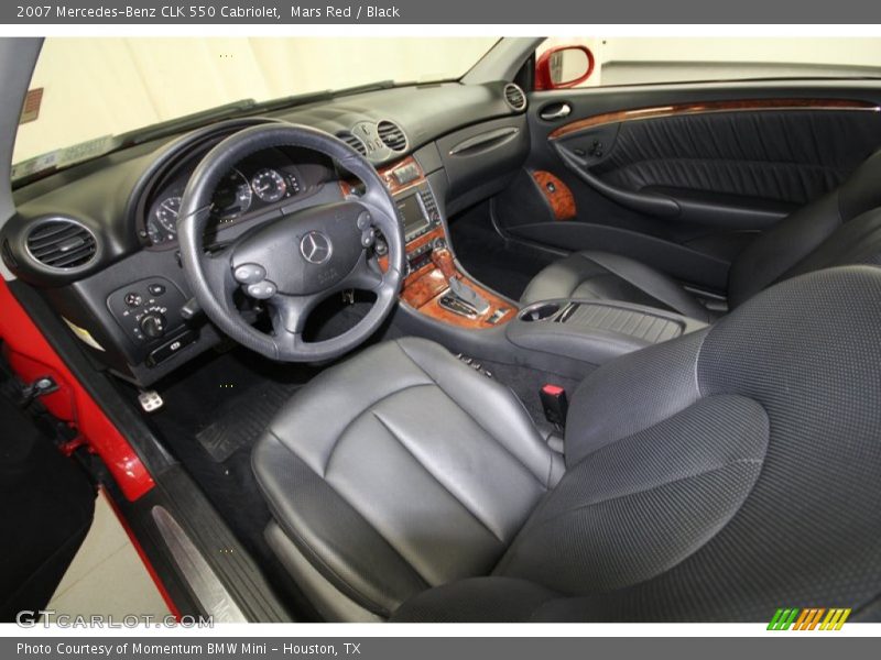 Mars Red / Black 2007 Mercedes-Benz CLK 550 Cabriolet
