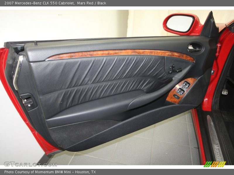 Mars Red / Black 2007 Mercedes-Benz CLK 550 Cabriolet