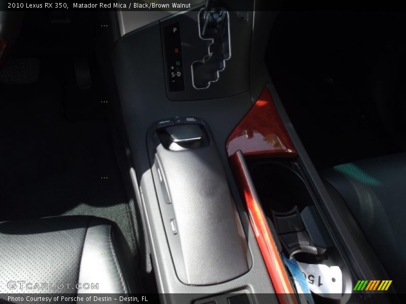 Matador Red Mica / Black/Brown Walnut 2010 Lexus RX 350