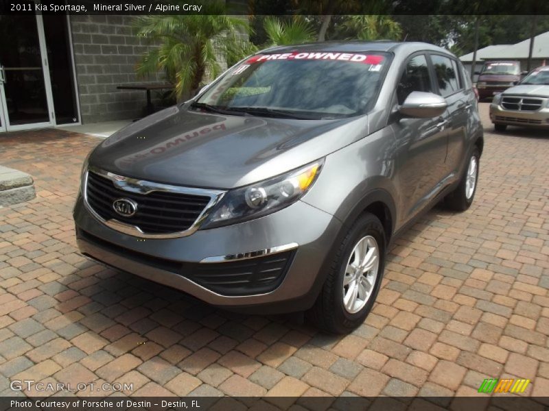 Mineral Silver / Alpine Gray 2011 Kia Sportage