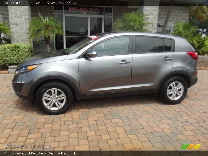 Mineral Silver / Alpine Gray 2011 Kia Sportage