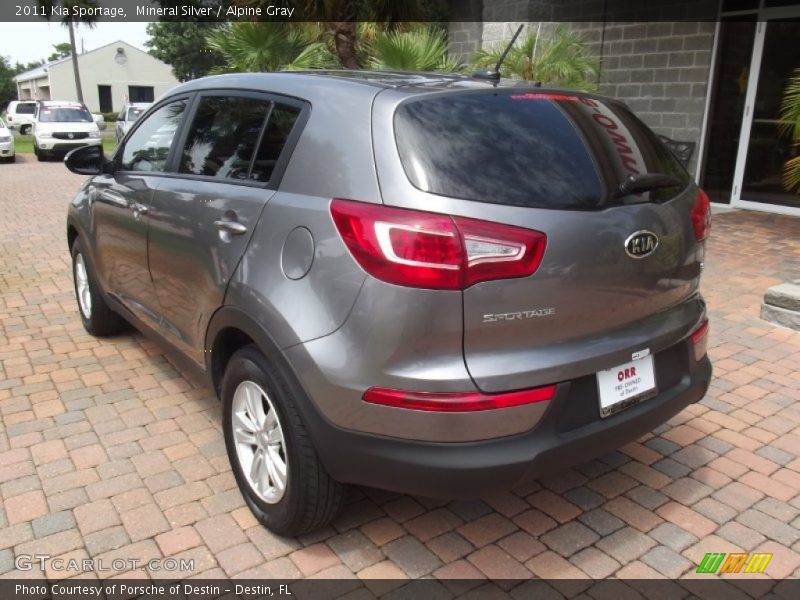 Mineral Silver / Alpine Gray 2011 Kia Sportage
