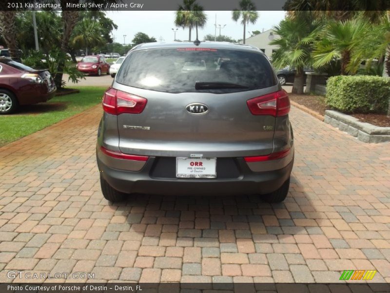 Mineral Silver / Alpine Gray 2011 Kia Sportage