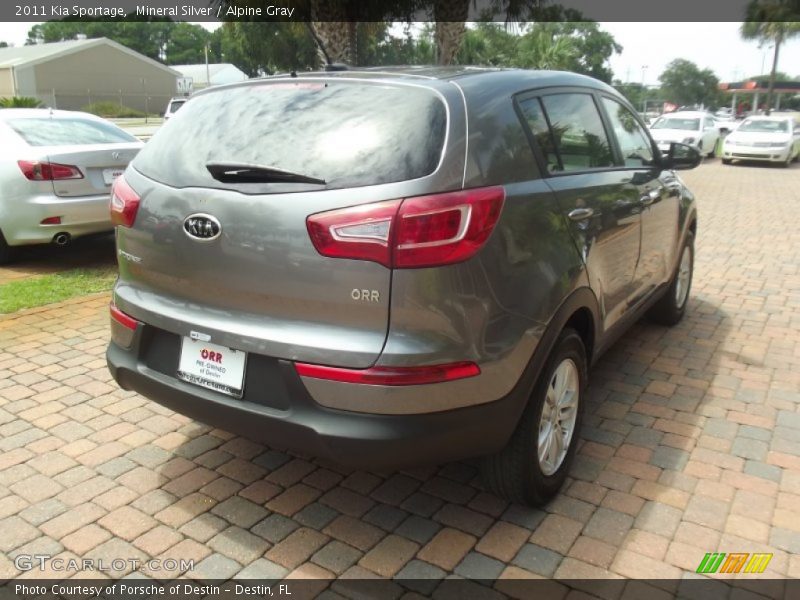 Mineral Silver / Alpine Gray 2011 Kia Sportage