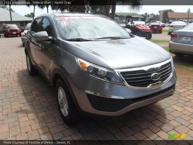Mineral Silver / Alpine Gray 2011 Kia Sportage