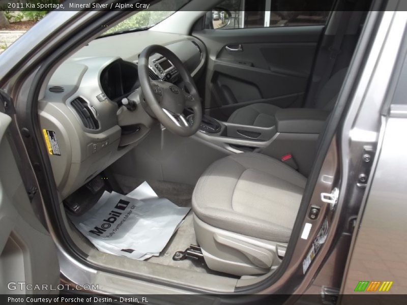 Mineral Silver / Alpine Gray 2011 Kia Sportage