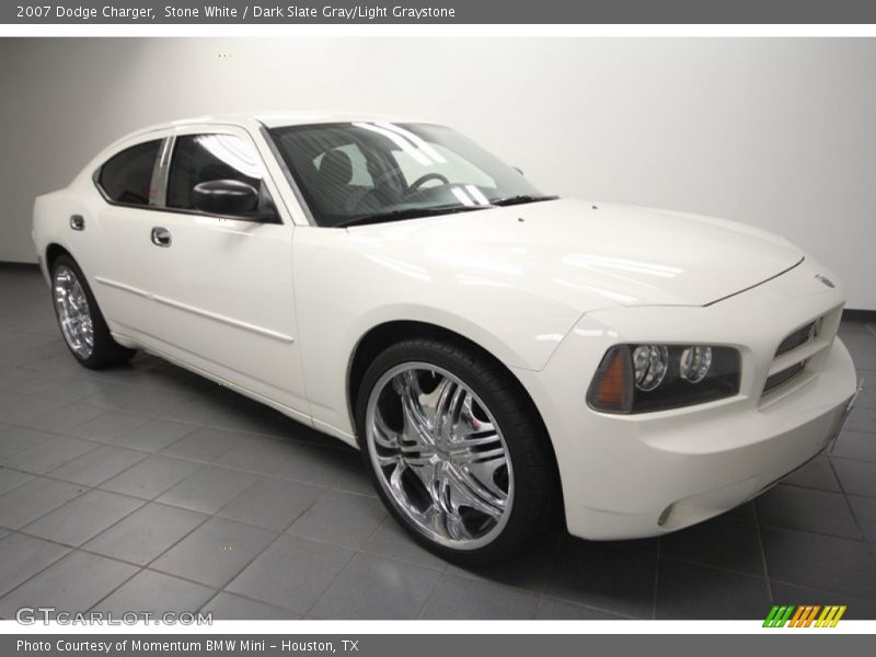 Stone White / Dark Slate Gray/Light Graystone 2007 Dodge Charger