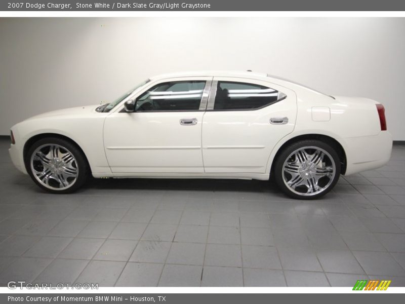 Stone White / Dark Slate Gray/Light Graystone 2007 Dodge Charger