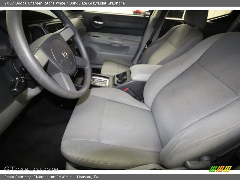 Stone White / Dark Slate Gray/Light Graystone 2007 Dodge Charger