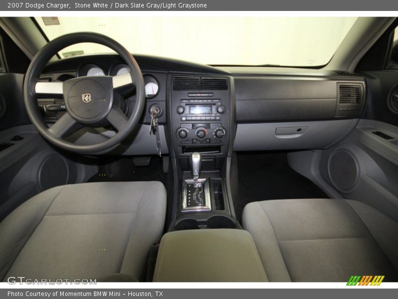 Stone White / Dark Slate Gray/Light Graystone 2007 Dodge Charger