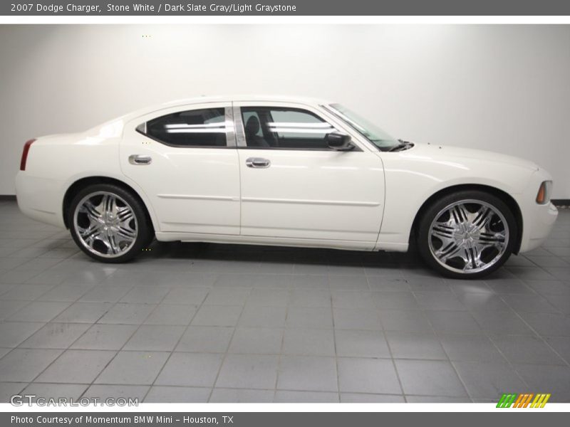 Stone White / Dark Slate Gray/Light Graystone 2007 Dodge Charger