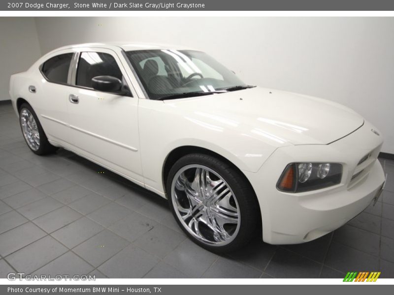 Stone White / Dark Slate Gray/Light Graystone 2007 Dodge Charger
