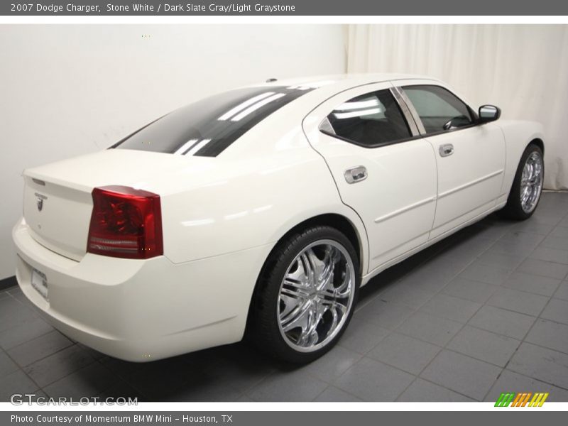 Stone White / Dark Slate Gray/Light Graystone 2007 Dodge Charger