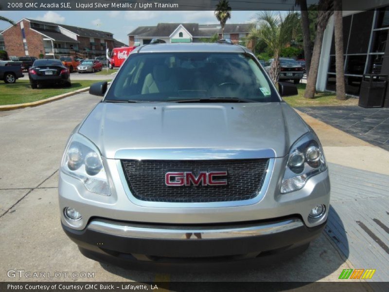 Liquid Silver Metallic / Light Titanium 2008 GMC Acadia SLE