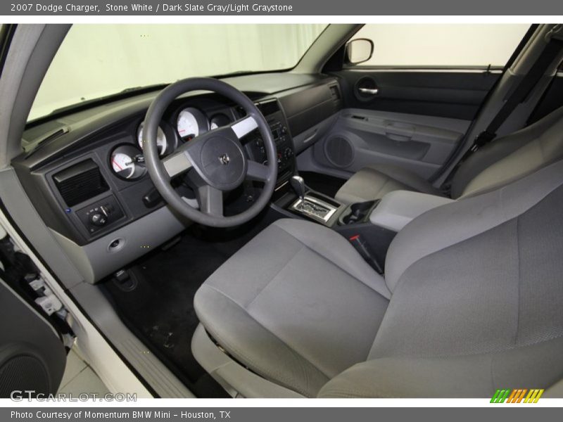 Stone White / Dark Slate Gray/Light Graystone 2007 Dodge Charger