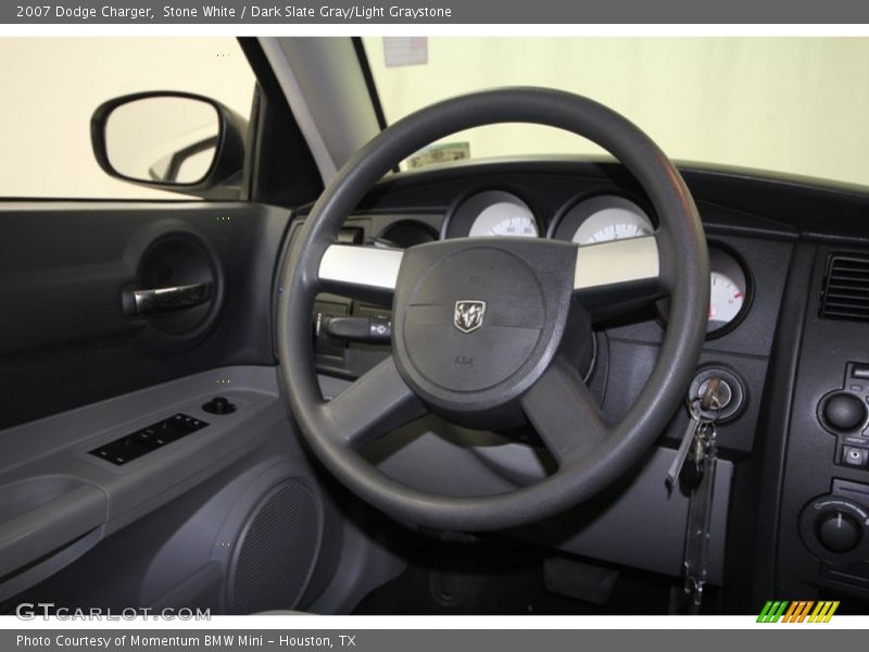 Stone White / Dark Slate Gray/Light Graystone 2007 Dodge Charger