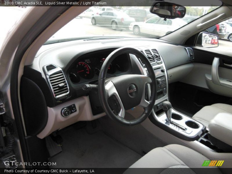 Liquid Silver Metallic / Light Titanium 2008 GMC Acadia SLE