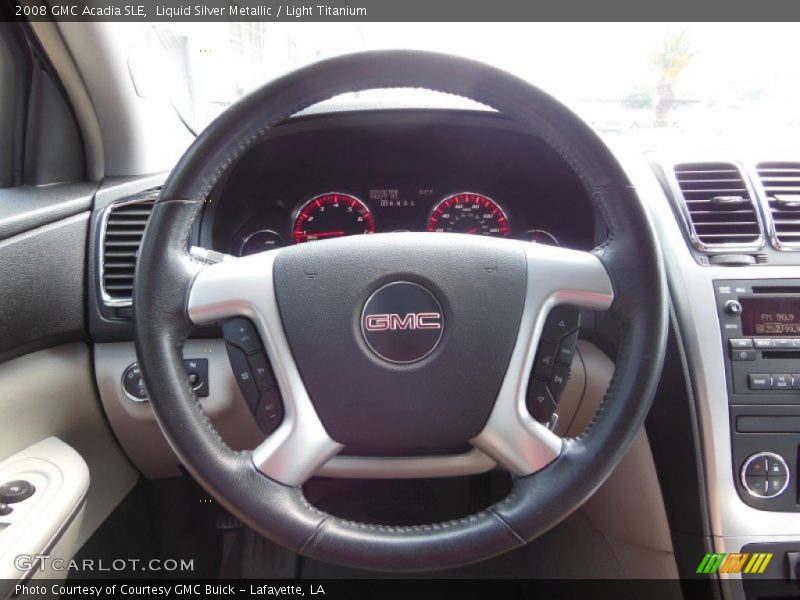 Liquid Silver Metallic / Light Titanium 2008 GMC Acadia SLE