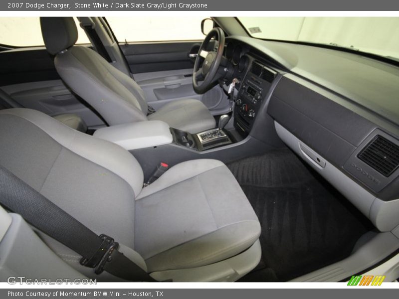 Stone White / Dark Slate Gray/Light Graystone 2007 Dodge Charger