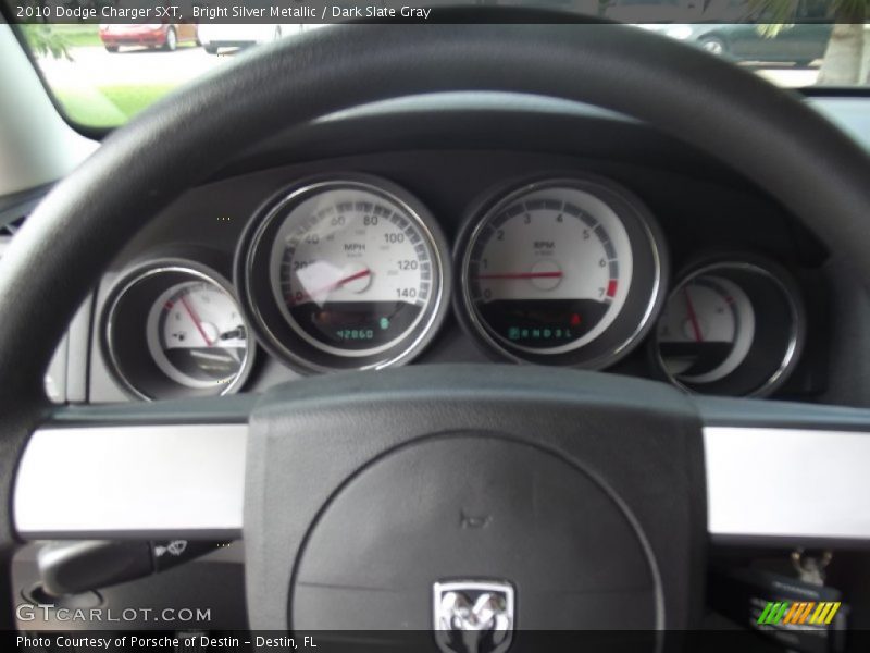 Bright Silver Metallic / Dark Slate Gray 2010 Dodge Charger SXT