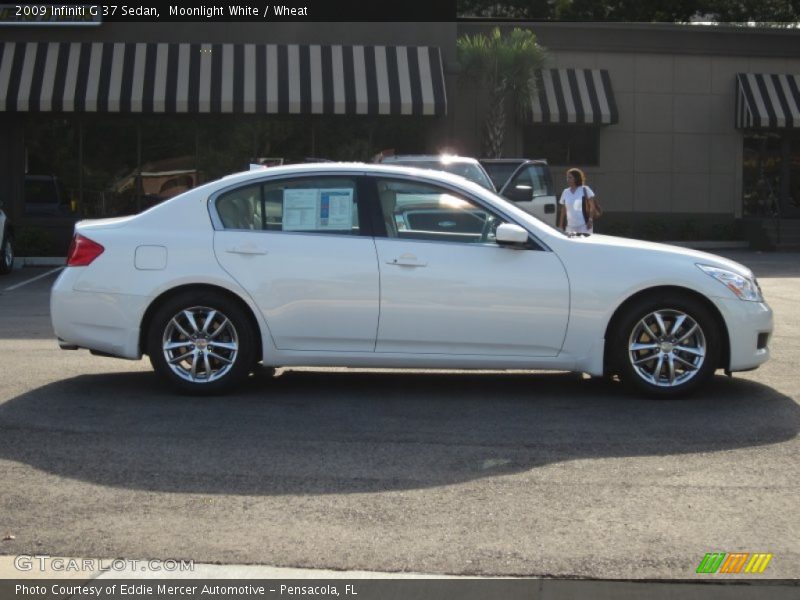 Moonlight White / Wheat 2009 Infiniti G 37 Sedan