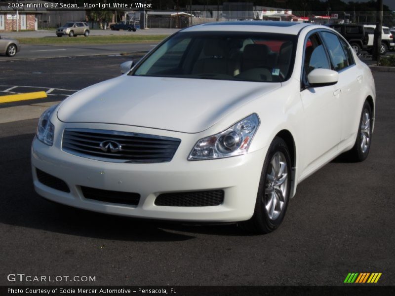 Moonlight White / Wheat 2009 Infiniti G 37 Sedan