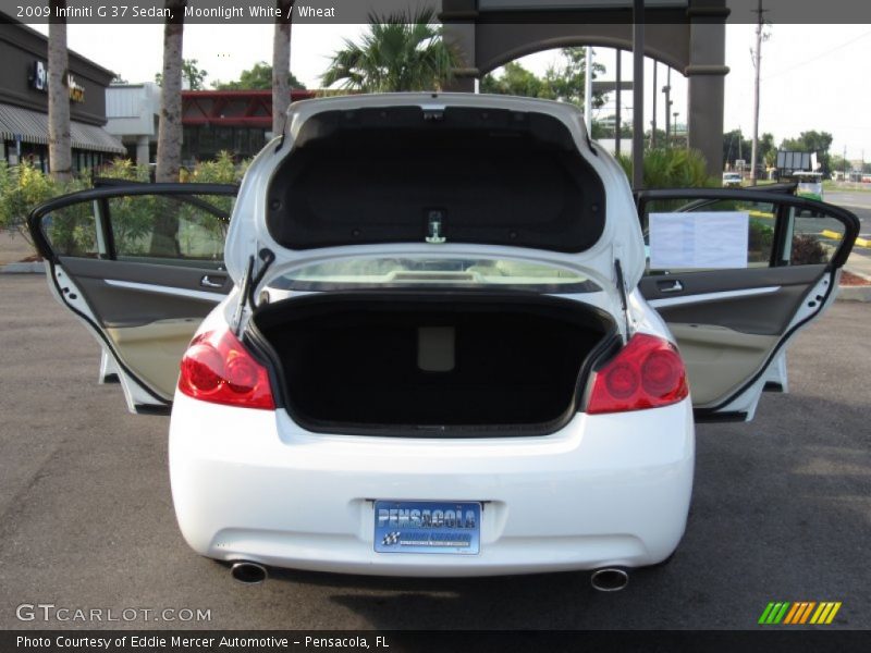 Moonlight White / Wheat 2009 Infiniti G 37 Sedan